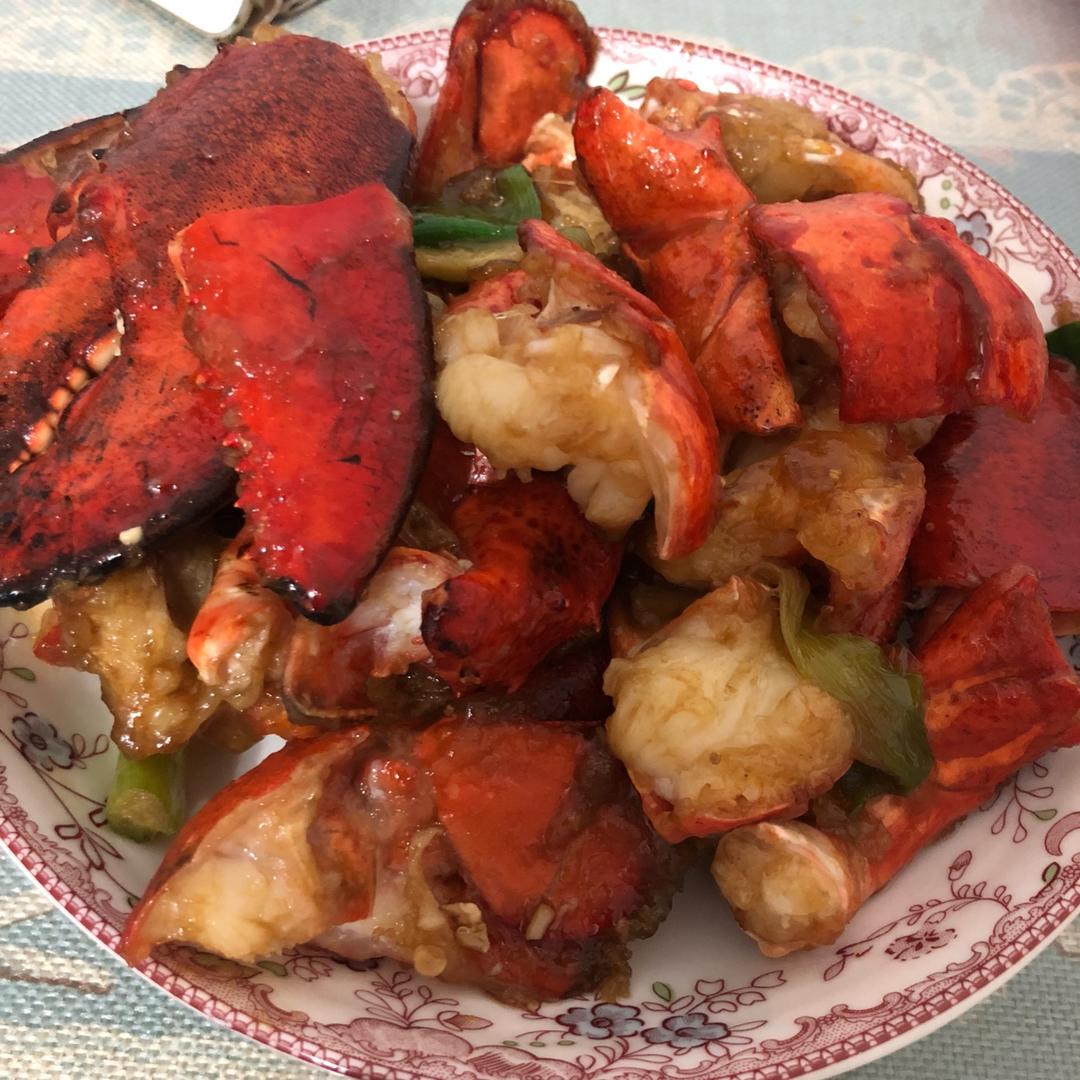 葱姜炒波士顿龙虾