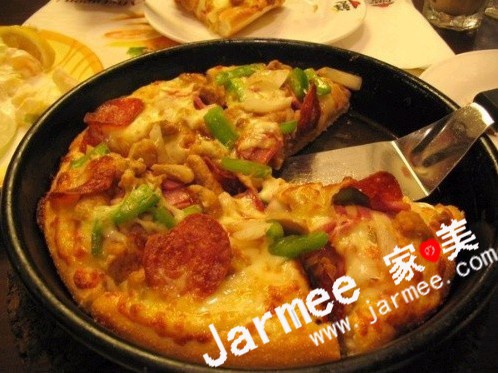 香菇火腿披萨的做法