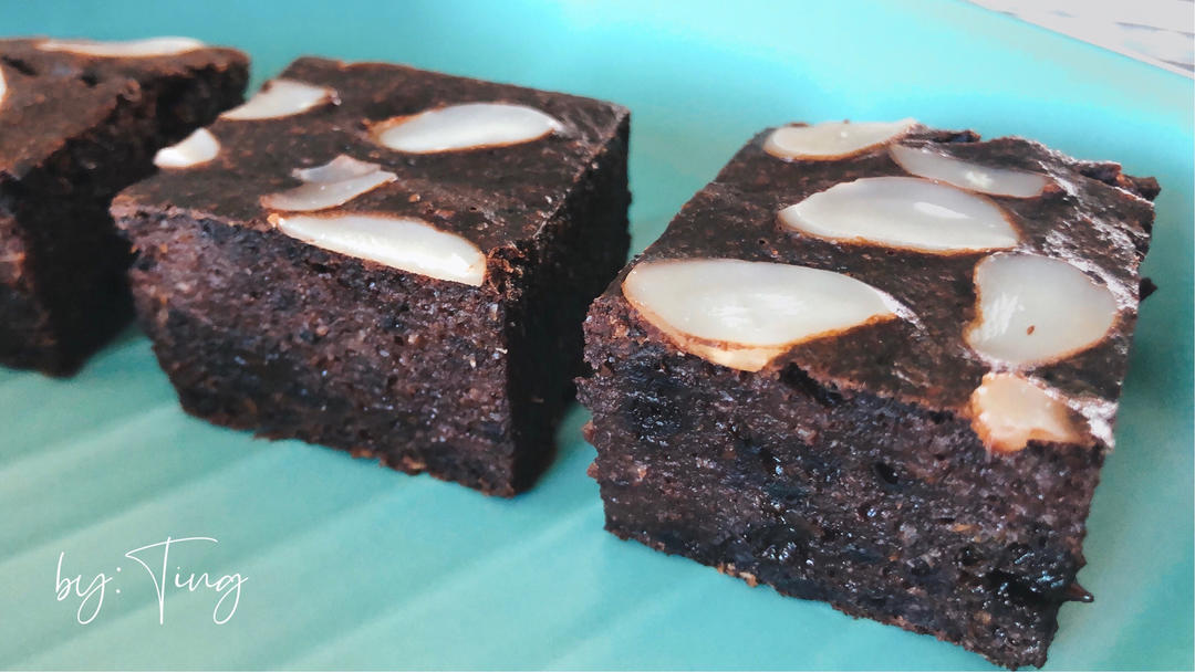 【无油无糖减脂超好吃】布朗尼蛋糕 Fudgy Brownie