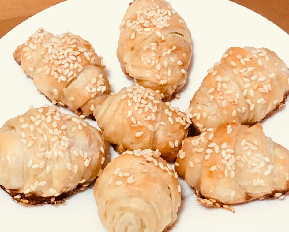 手抓饼版牛角小可颂