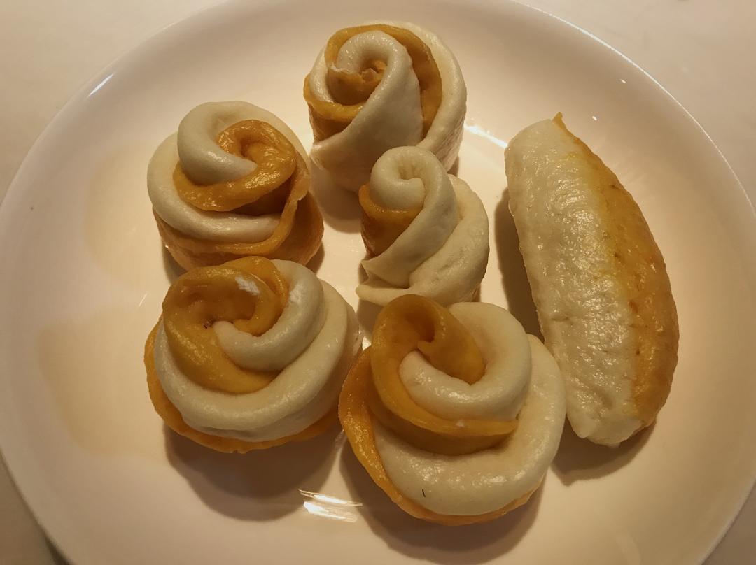 紫薯玫瑰花馒头