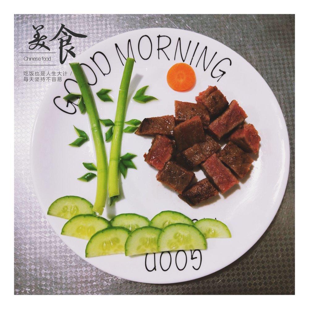 🎍竹报平安（蒜苔盘饰/超级简单）