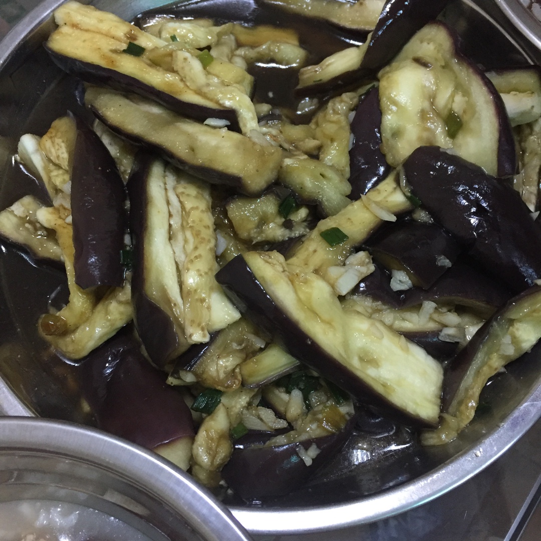 减脂好吃的蒸茄子