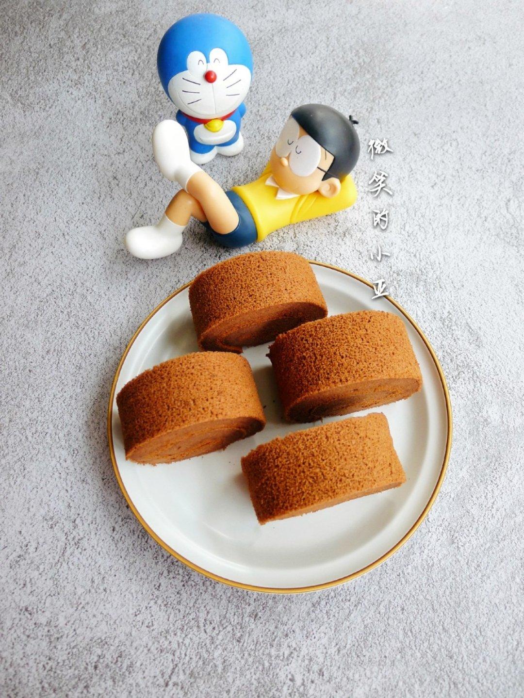 可可蛋糕卷(不消泡超浓郁巧克力口感)