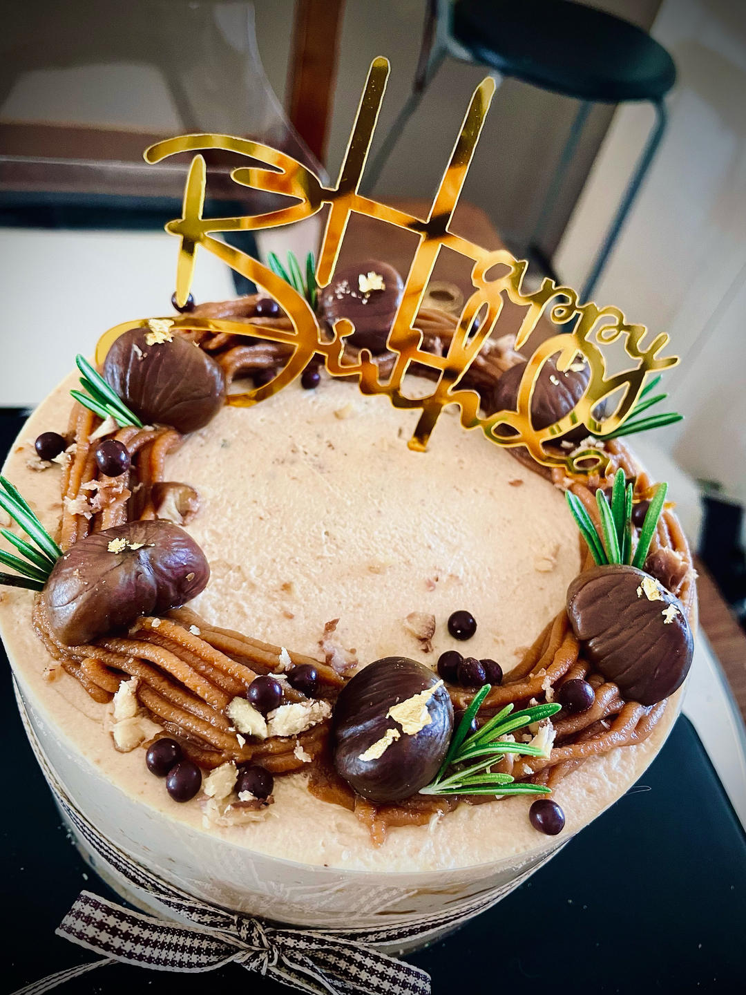 秋冬限定伯爵红茶栗子裸蛋糕