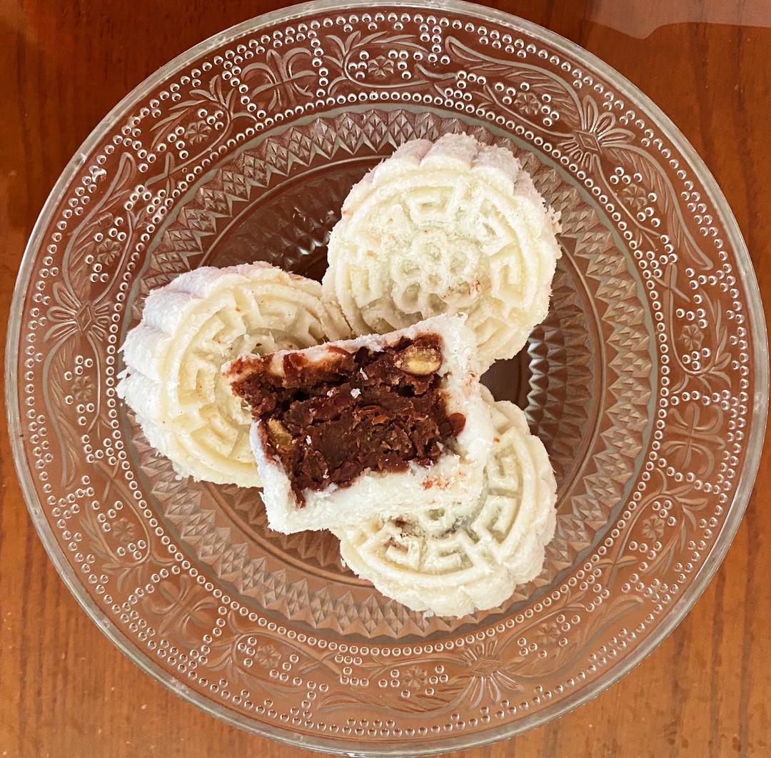 低脂月饼（山药红豆版）的做法