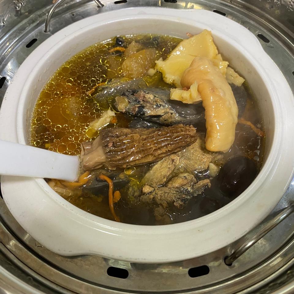 花胶羊肚菌乌鸡汤