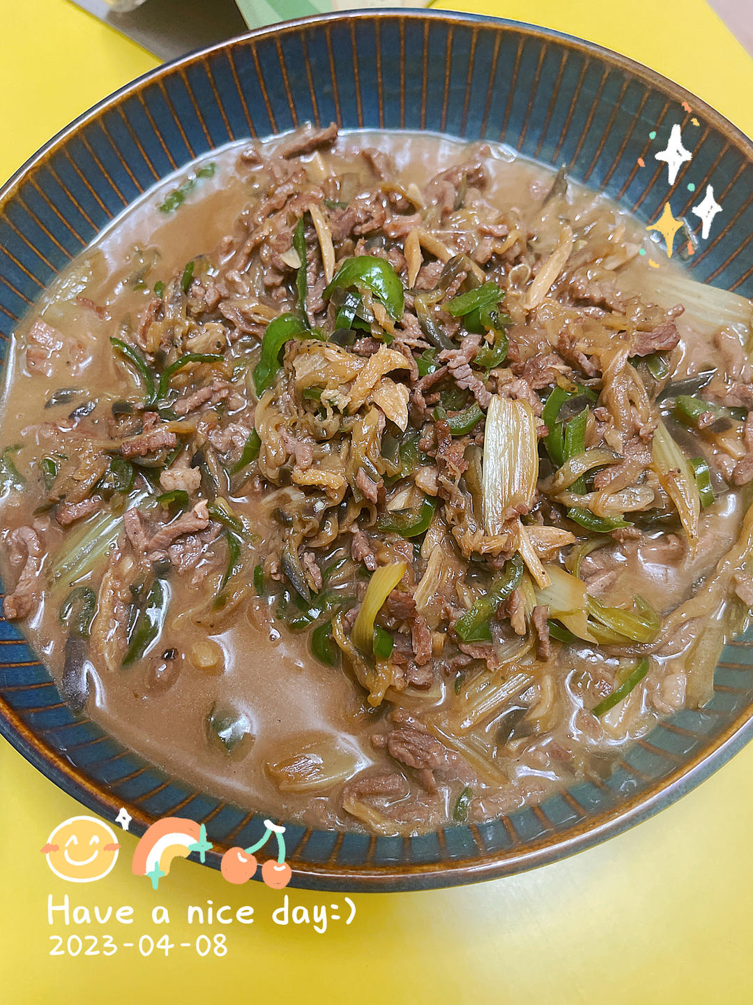 茄子青椒肉丝