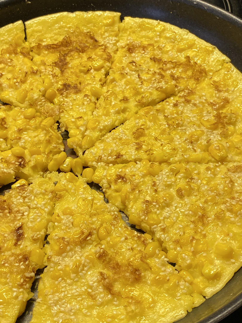 粟米鸡蛋饼