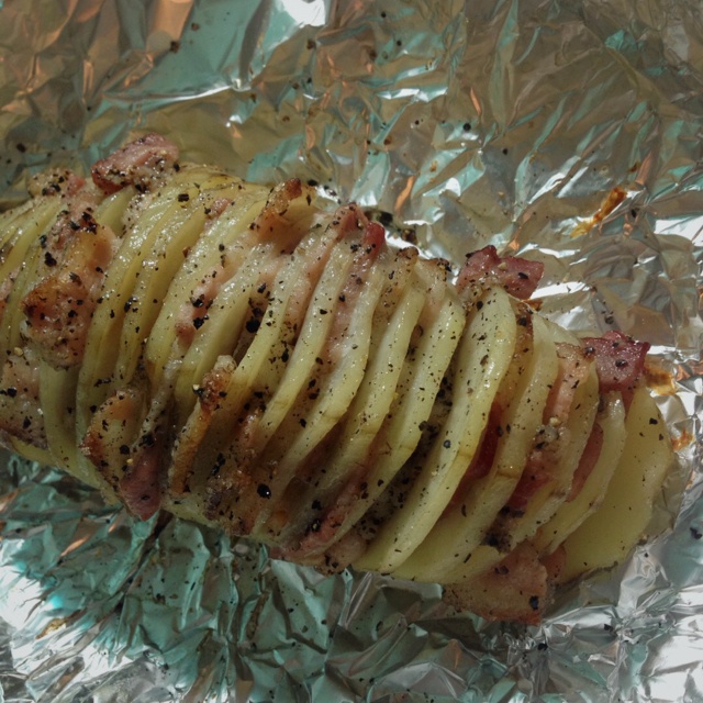 风琴土豆烤培根