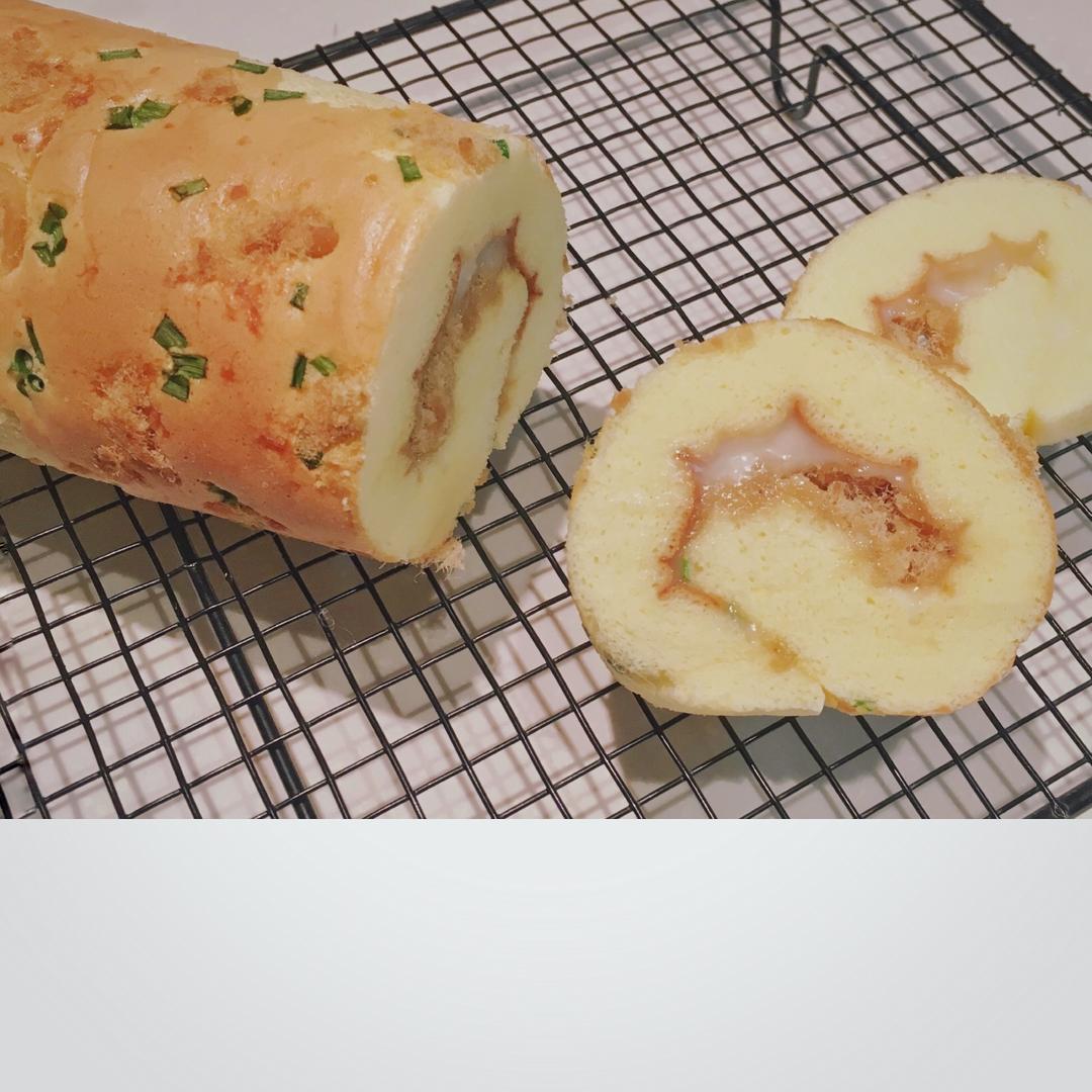 香葱肉松肥蛋糕卷～