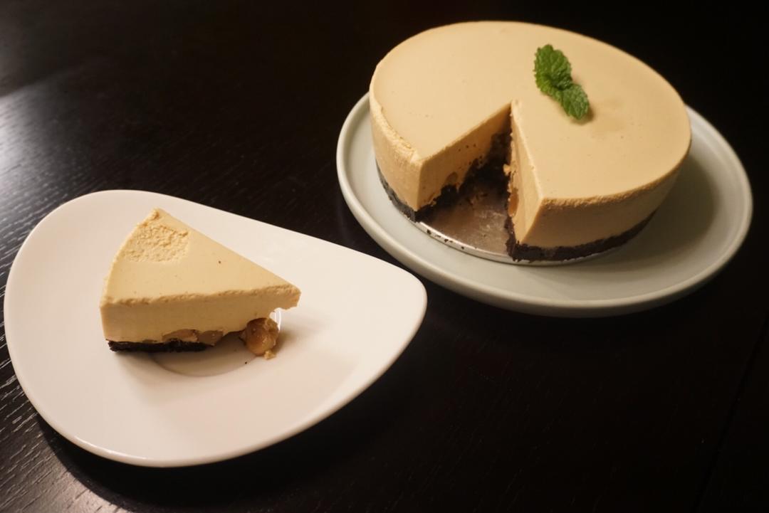 f朵朵做的珍珠奶茶冻芝士蛋糕(免烤)