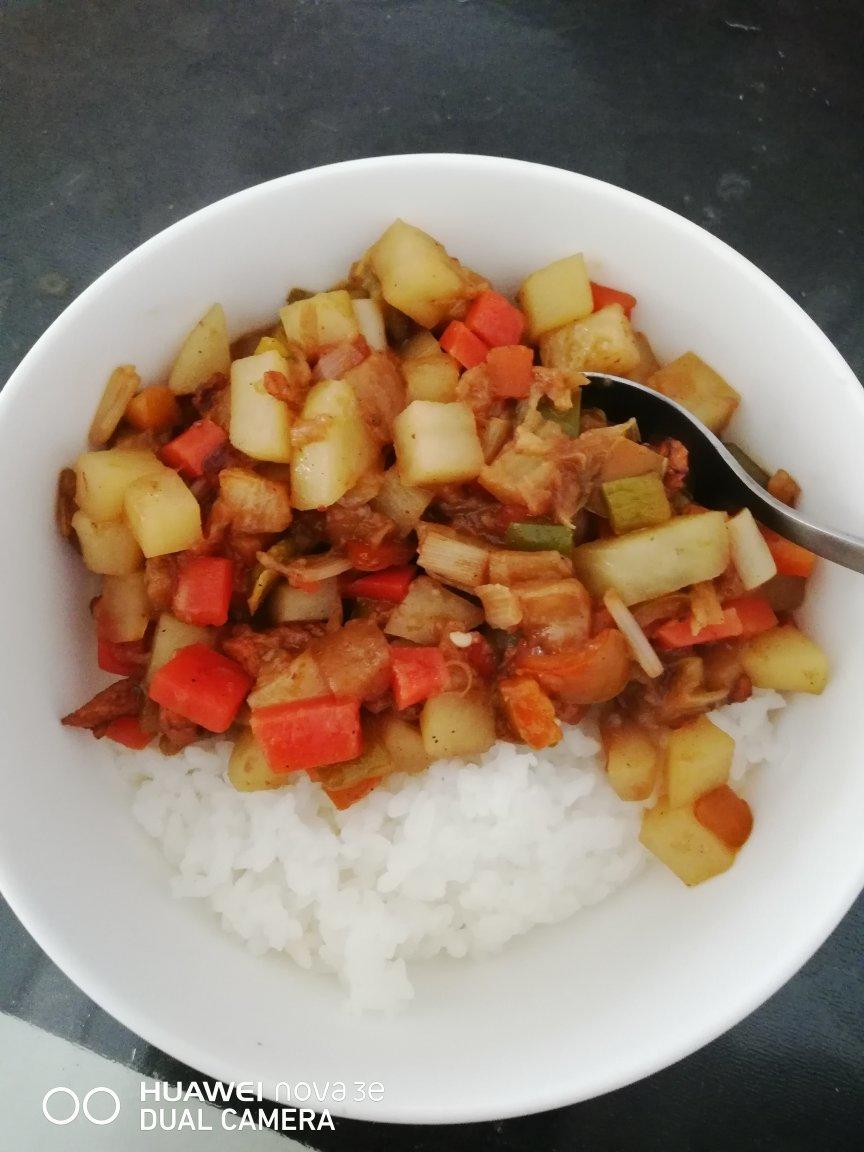 ㊙️香菇土豆肉沫拌饭❗️比外卖还好吃