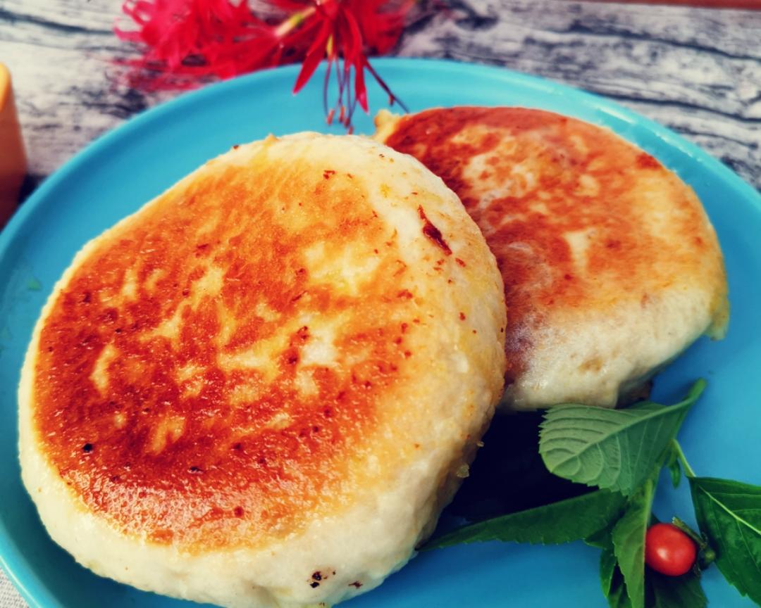 发面水煎豆腐饼的做法