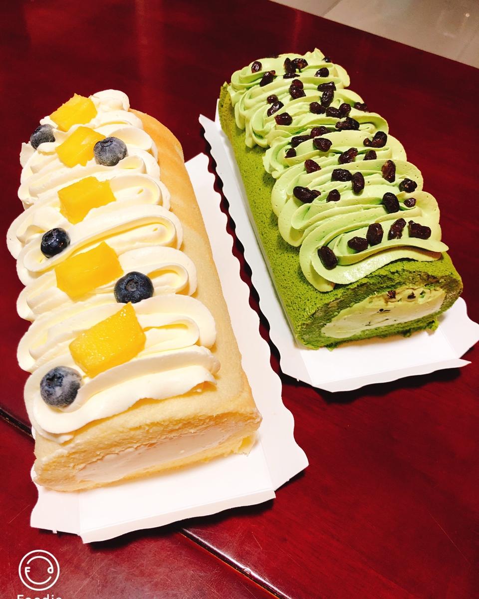 抹茶奶油蛋糕卷，一抹，倾心