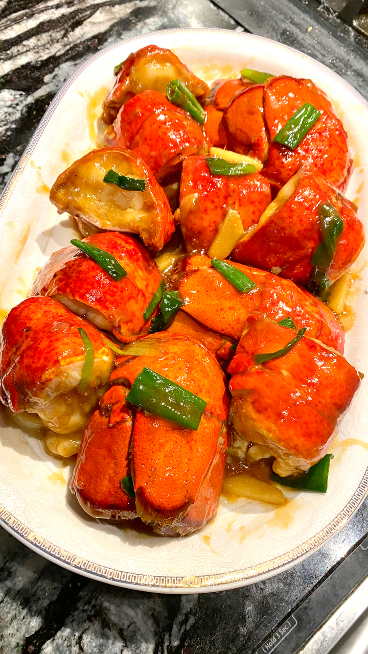 被广东人说好吃的葱姜龙虾