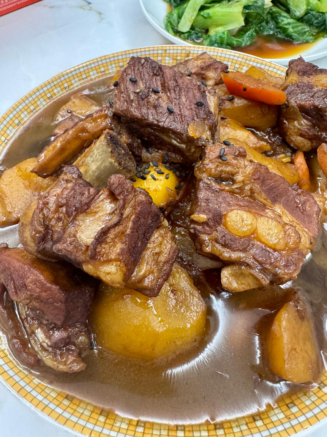 🔥巨好吃的红烧排骨炖土豆❗️懒人版轻松做拿手菜