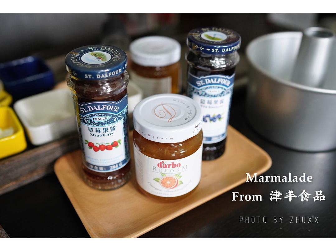橙酱酸奶玫瑰盐戚风以及橙酱奶油戚风三明治
