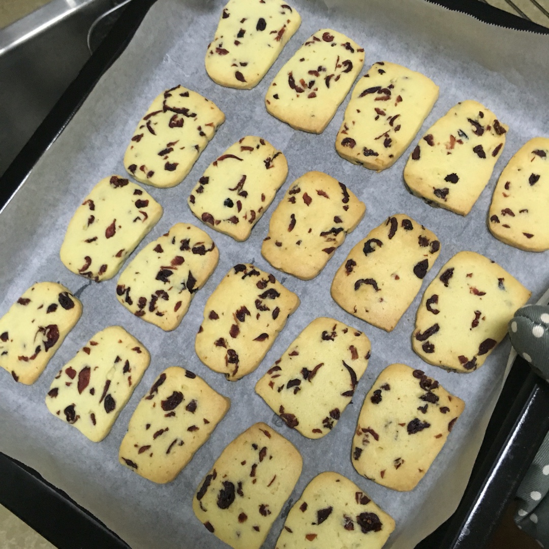 低糖少油版蔓越莓饼干