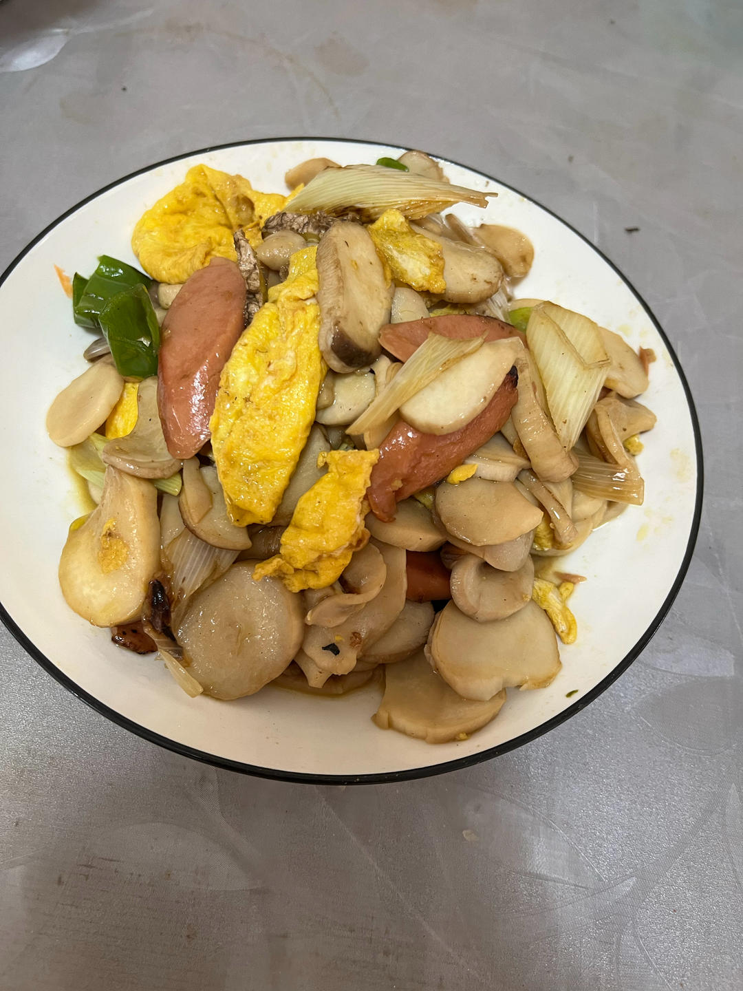 白玉菇炒火腿