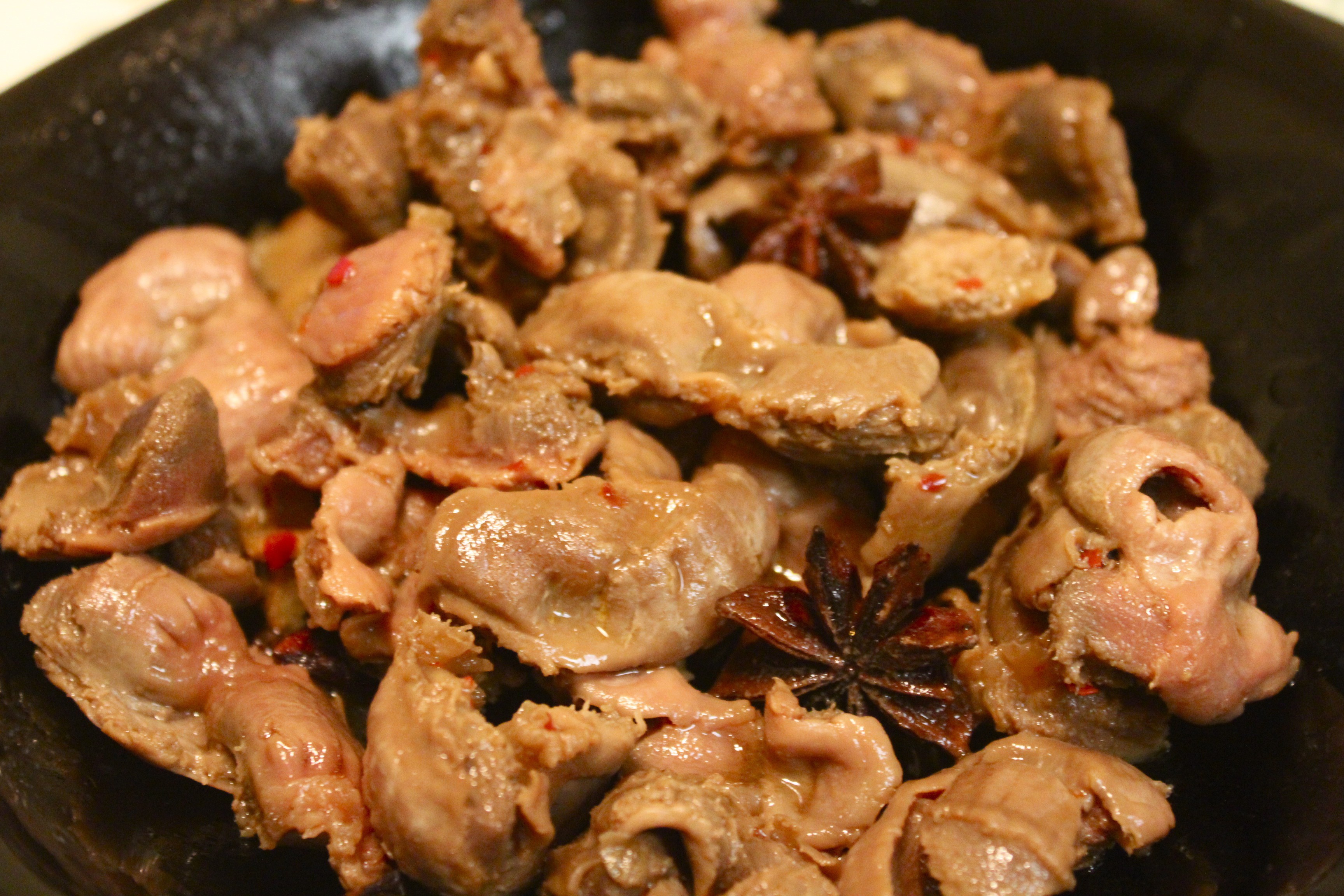 香辣卤鸡胗