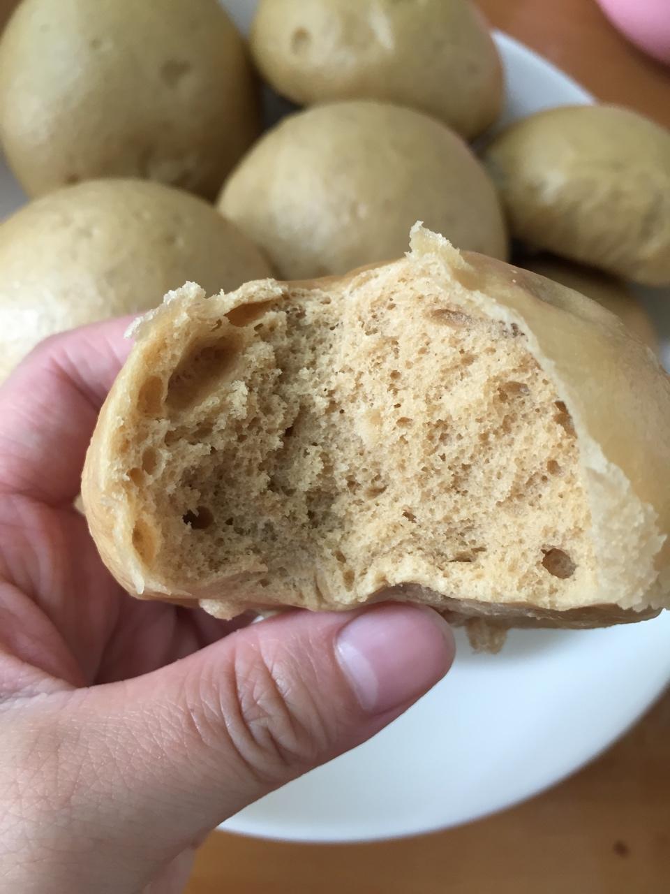 有着面包口感的红糖馒头（一次发酵）