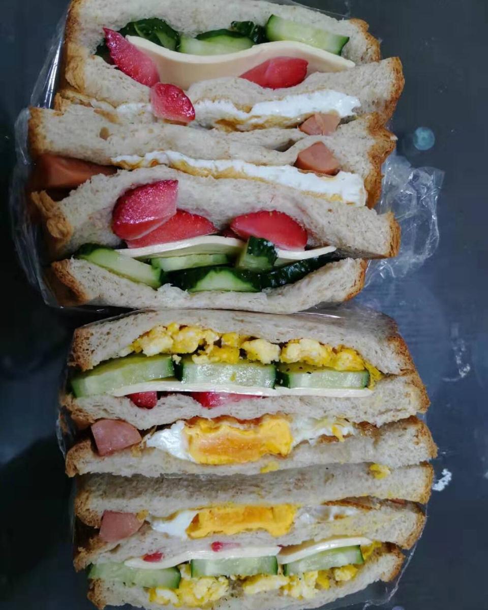 火腿芝士蛋三文治