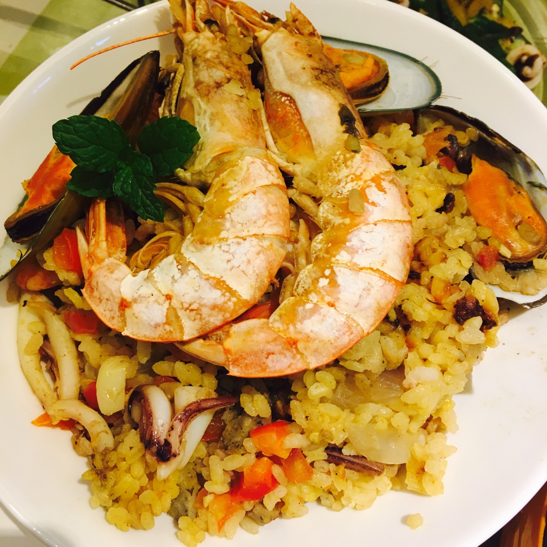 【曼食慢语】Seafood Paella 西班牙海鲜饭