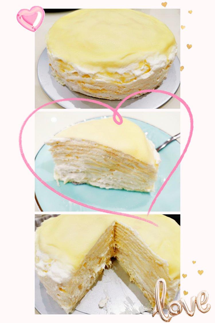 零基础做芒果千层蛋糕（8寸）