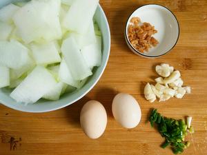 冬瓜鸡蛋海米汤的做法 步骤1