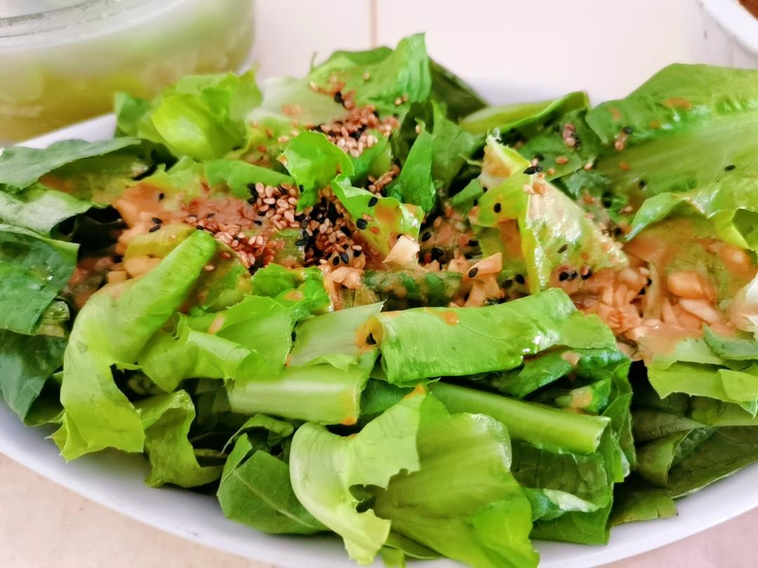 每次做都光盘的麻酱油麦菜