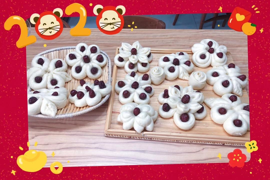 花开富贵 年年有余——枣花馒头（九款）