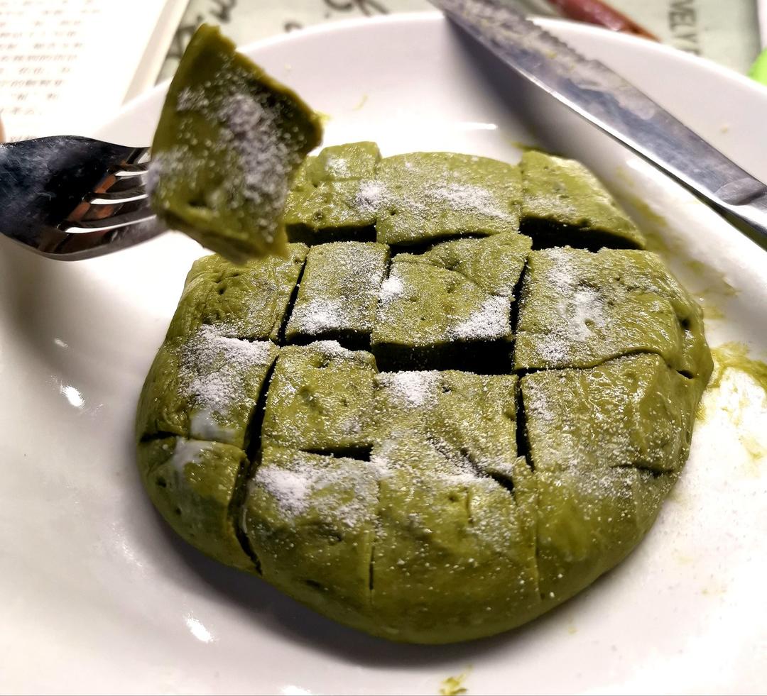 快手低卡低碳抹茶酸奶伪麻薯（洋车前子壳粉）