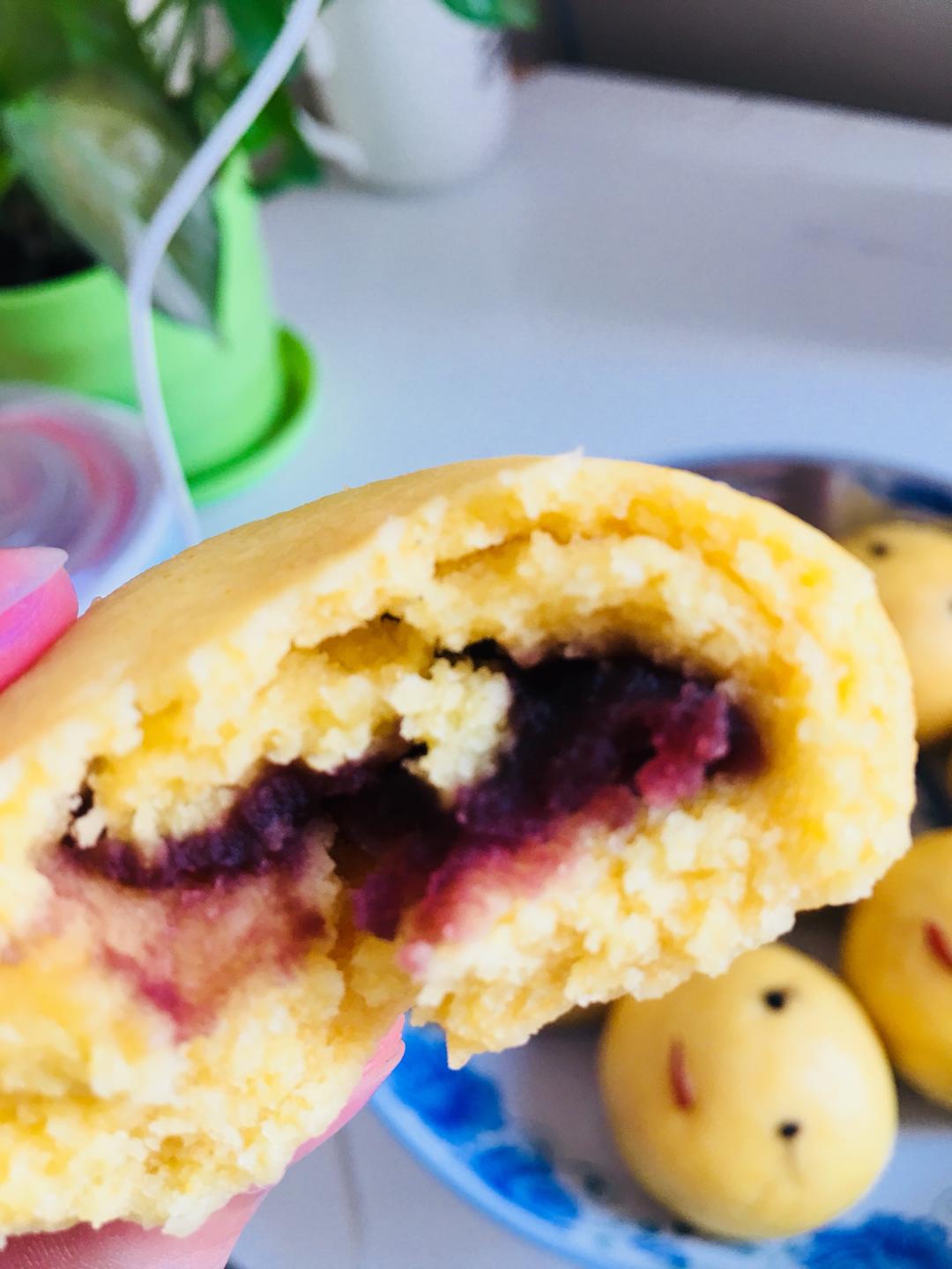 玉米粉猪猪包的做法