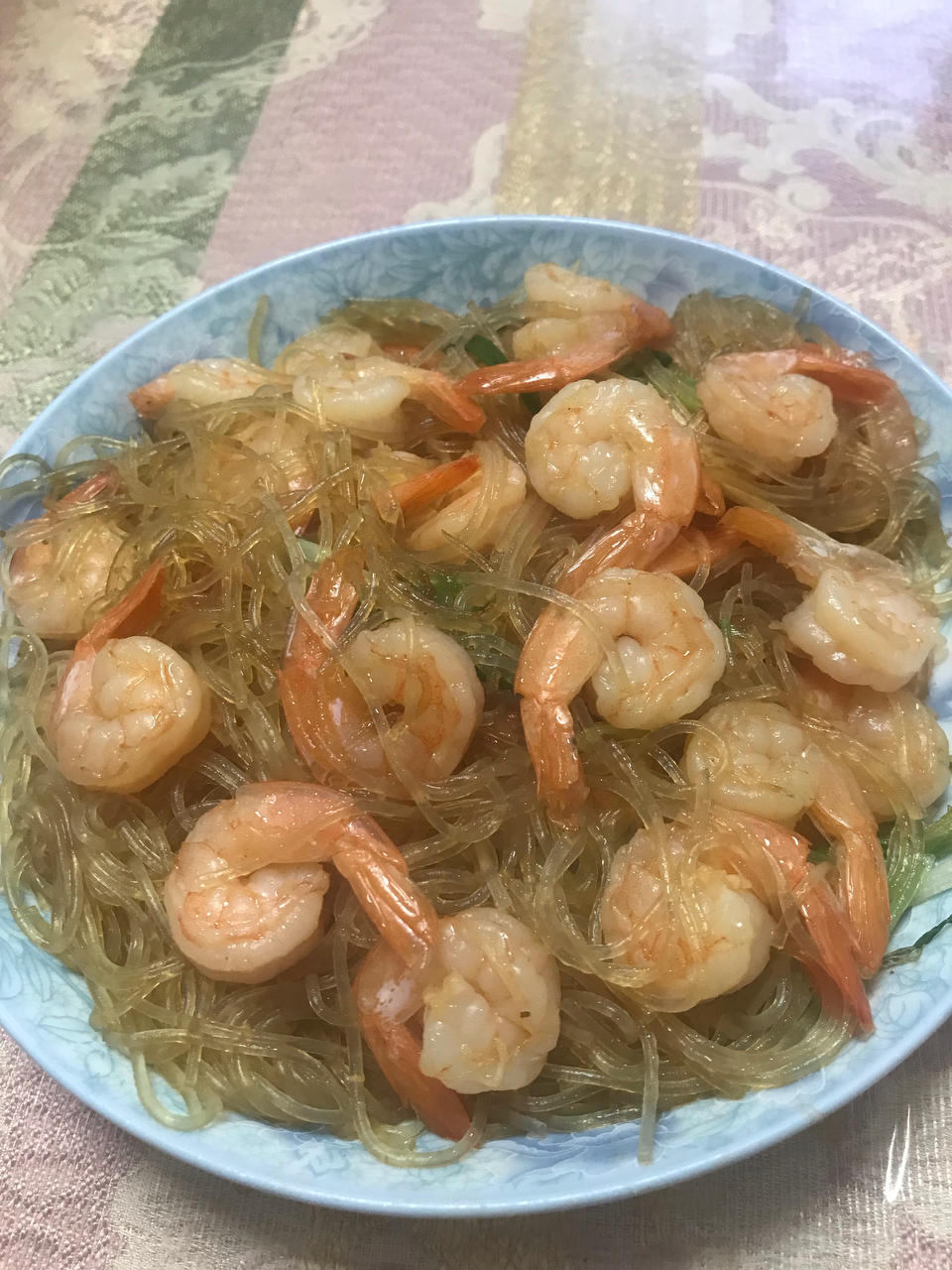 虾仁炒粉丝
