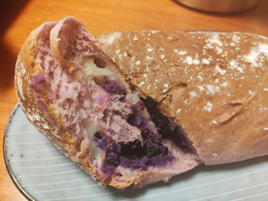 梦幻紫麻薯软欧包