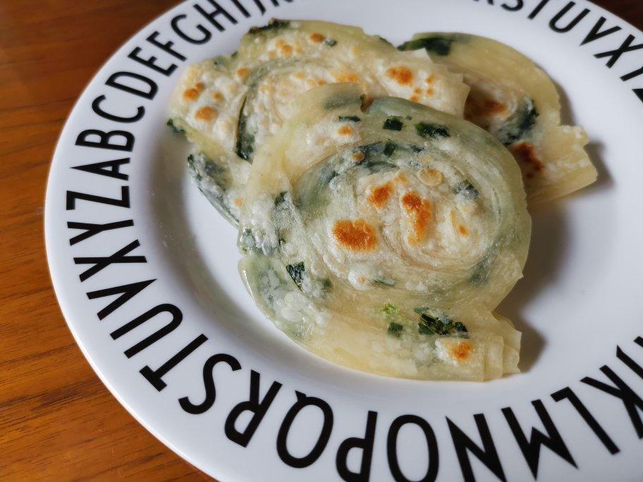 葱油饼（馄饨皮版）