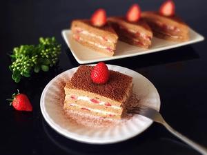 巧克力酸奶草莓夹心蛋糕的做法 步骤20
