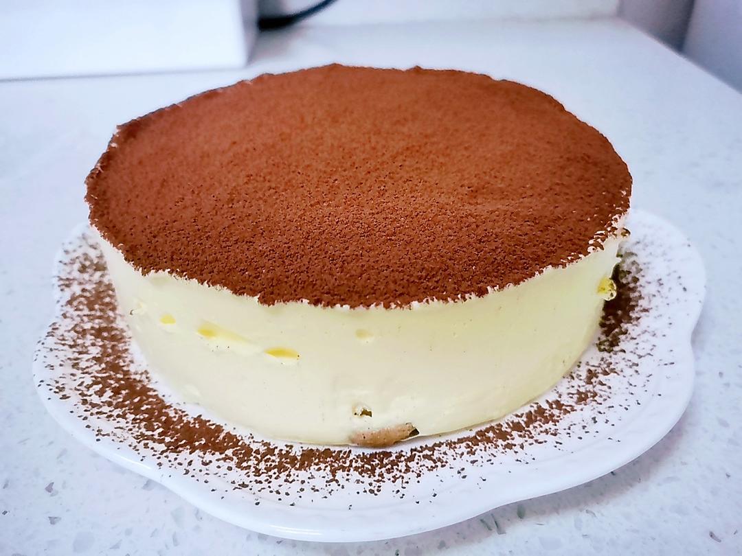 小马儿的做的提拉米苏6寸超级详细