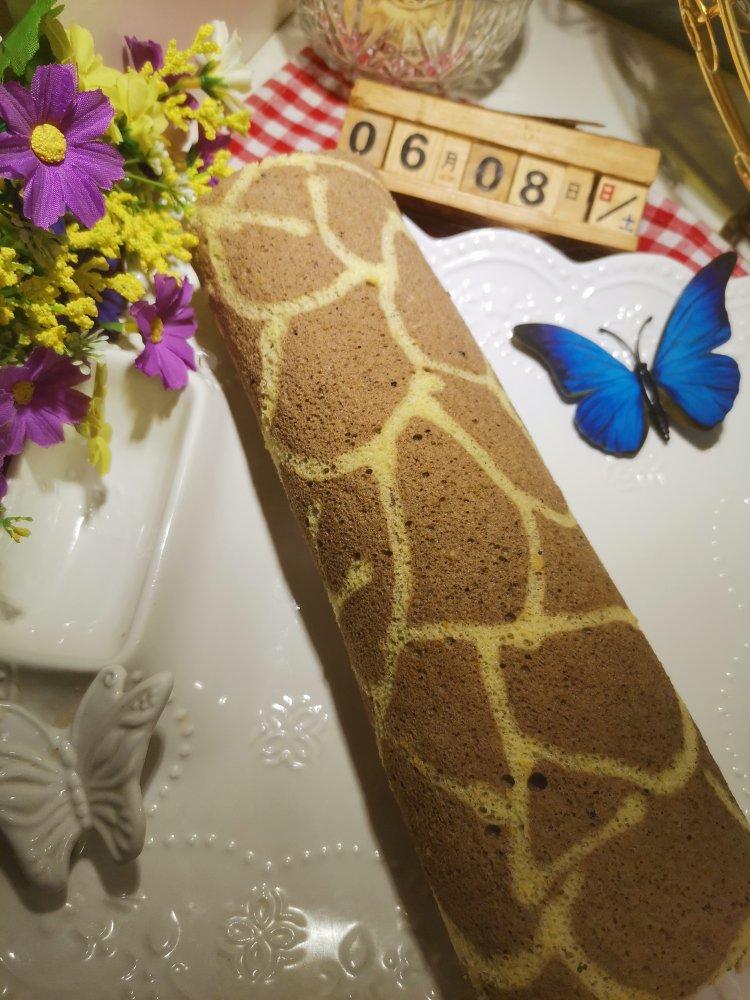 超萌长颈鹿蛋糕卷