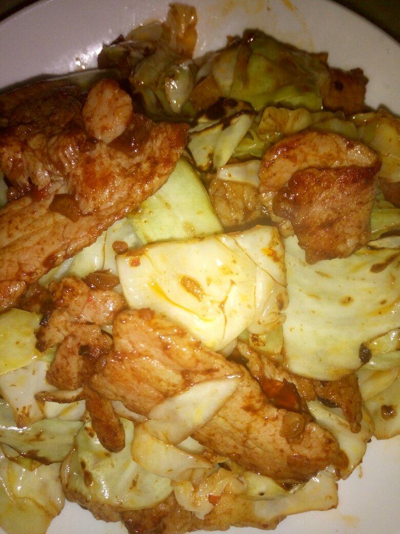 莲白盐煎肉的全部作品