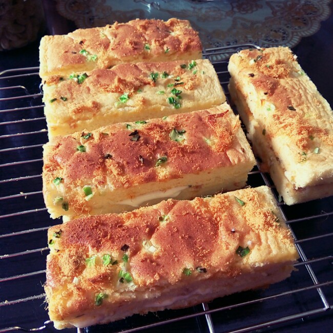 香葱肉松蛋糕卷