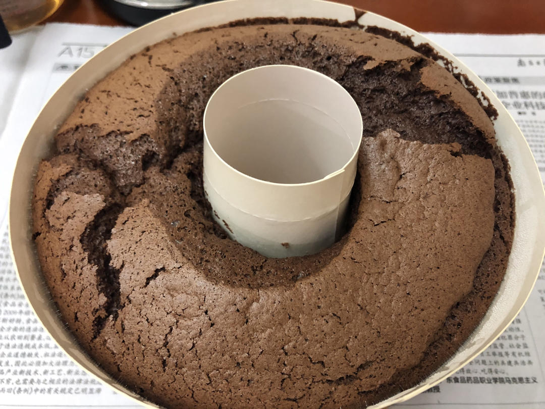 八寸可可粉巧克力戚风蛋糕