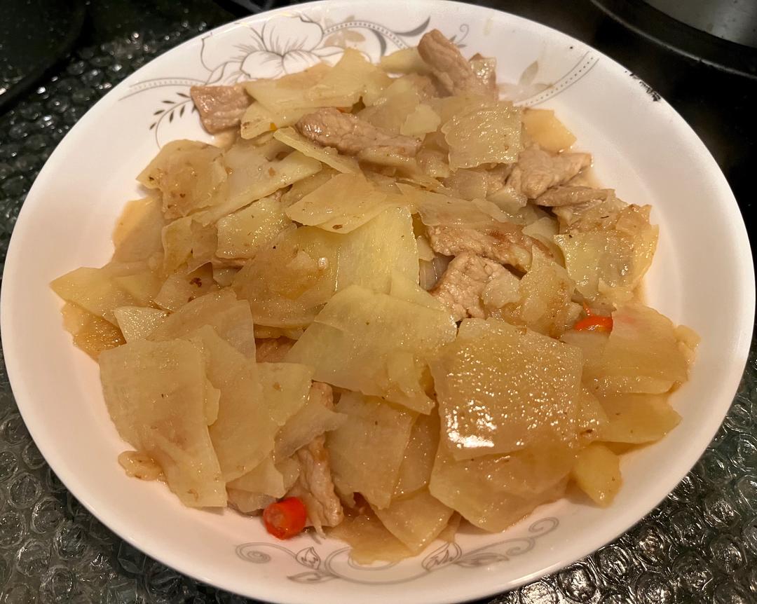 土豆片烧肉片