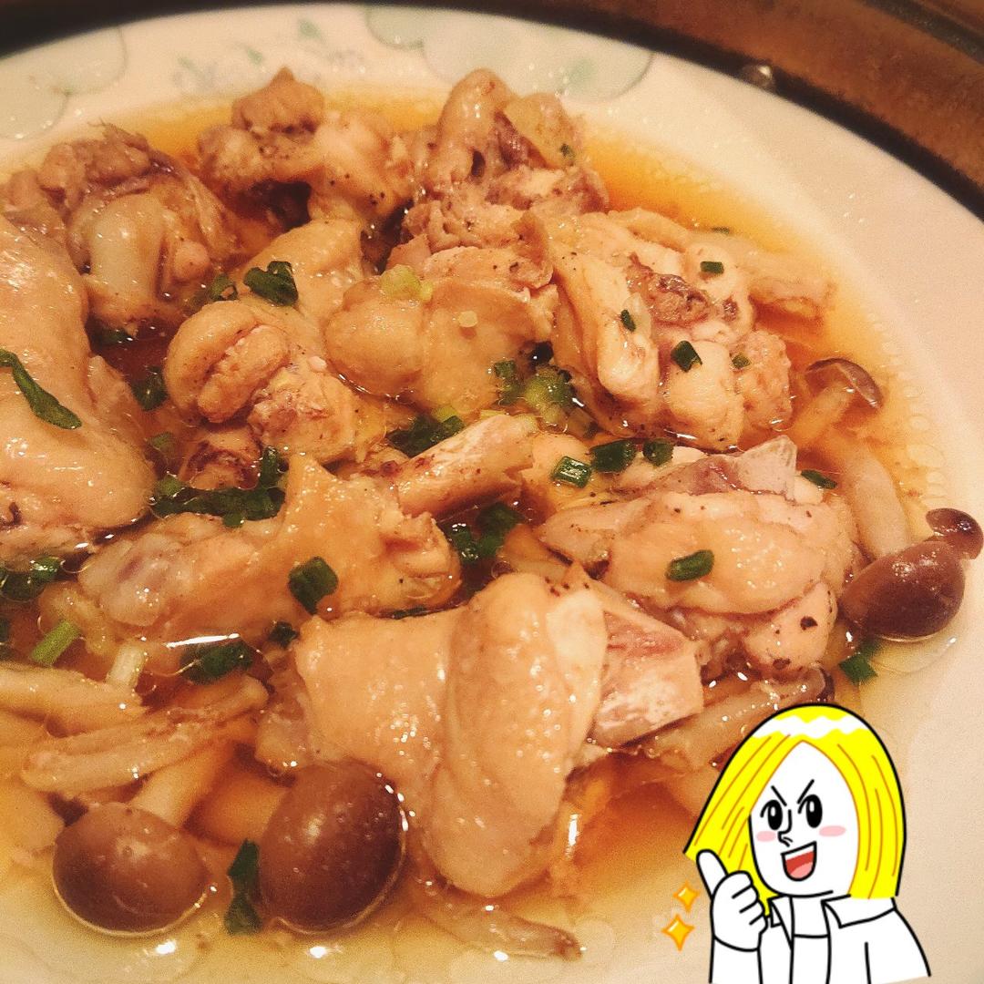 菌菇蒸鸡肉