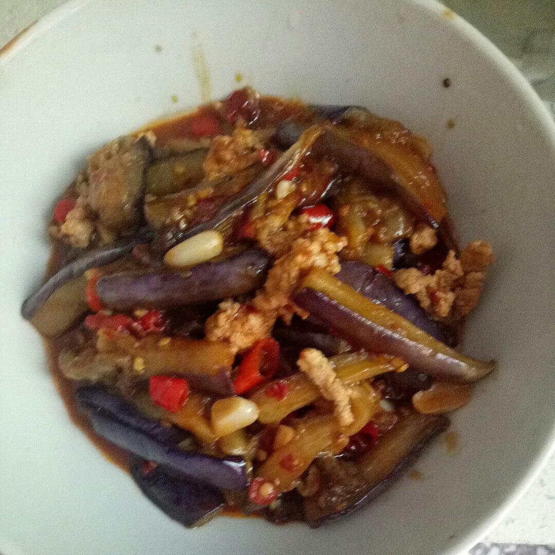 红烧肉沫茄子