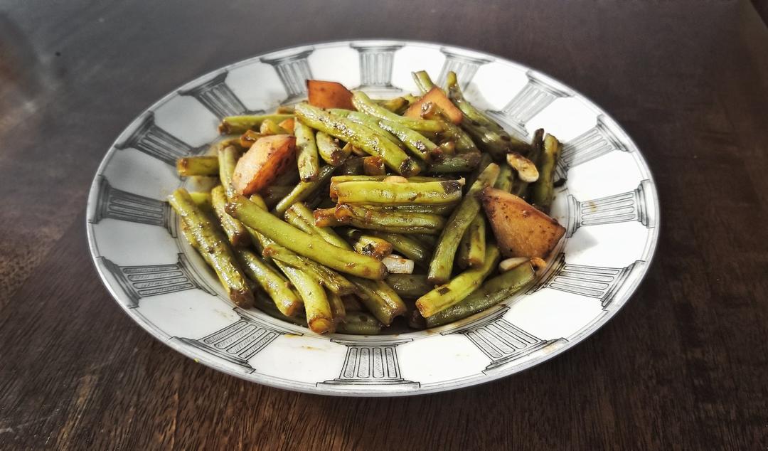 土豆炖豆角