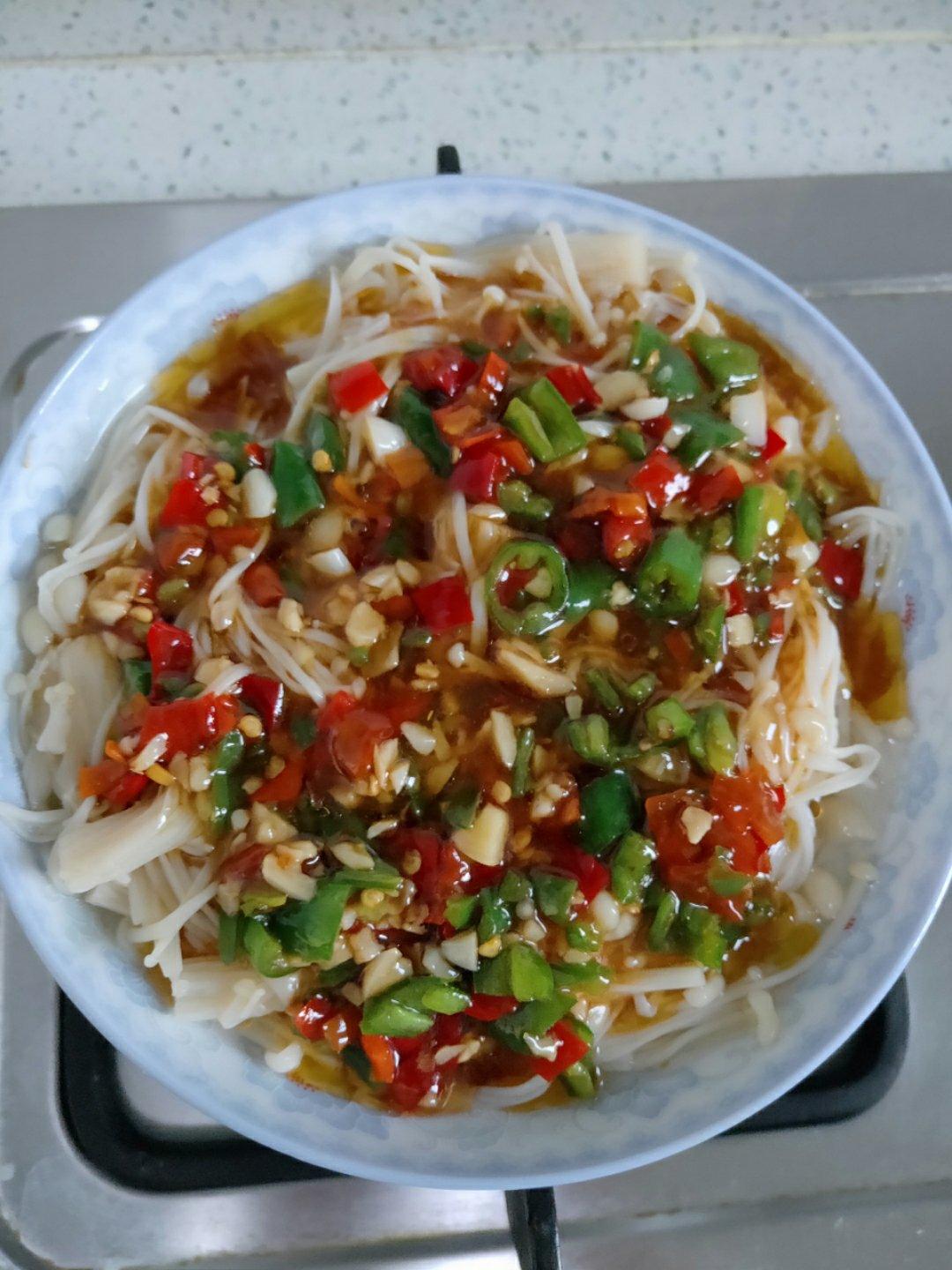 低脂低卡的凉拌金针菇