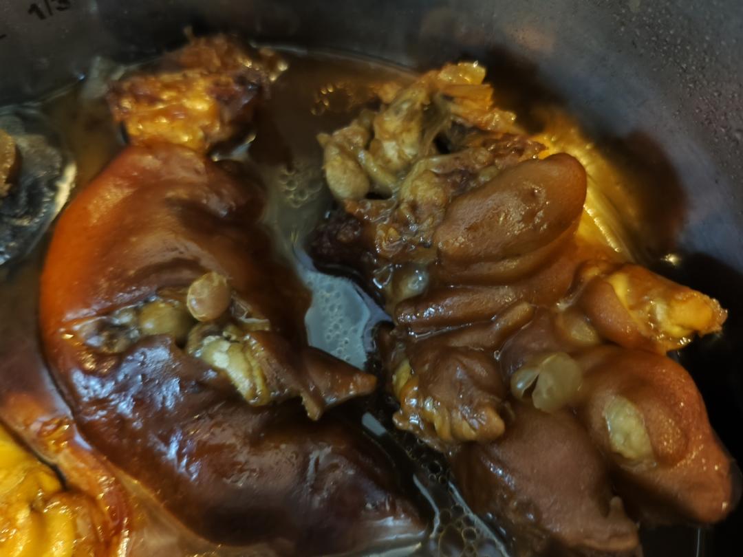 超级软糯，简单易做‼️电高压锅版黄豆焖猪蹄
