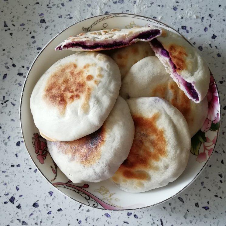 烫面紫薯饼
